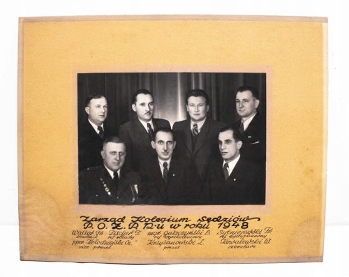 STARA FOTOGRAFIA - ZARZĄD KOLEGIUM SĘDZIÓW POZPN 1948