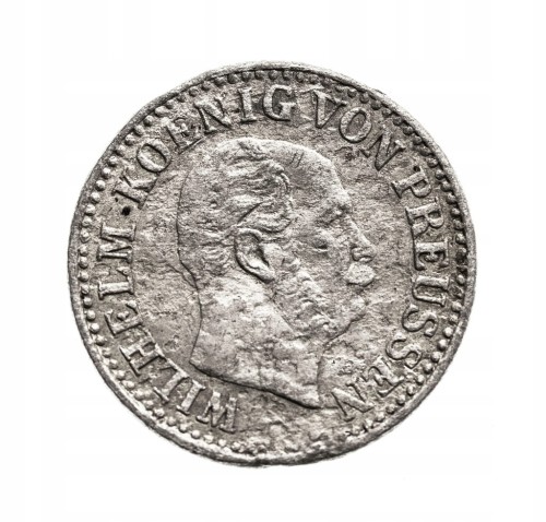 Prusy, Wilhelm I, 1/2 grosza srebrnego 1870-A, Berlin
