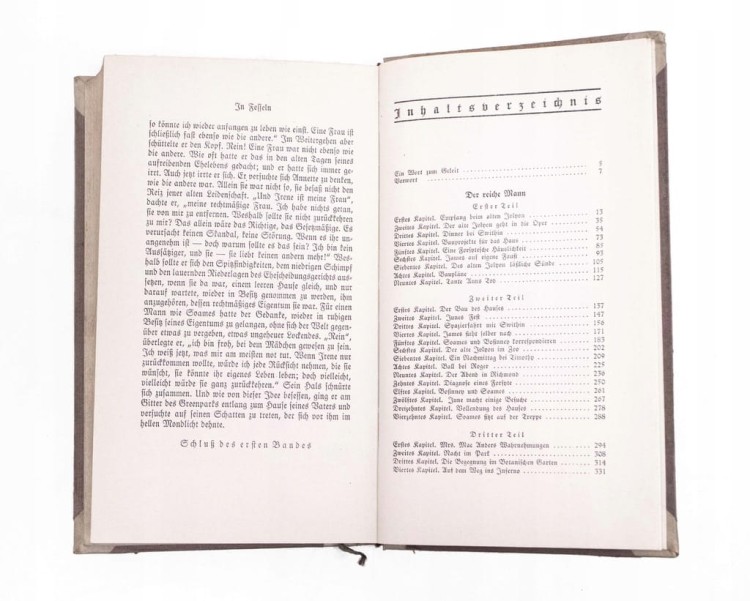 STARA KSIĄŻKA NIEMIECKA SAGA RODU FORSYTE'ÓW 1925
