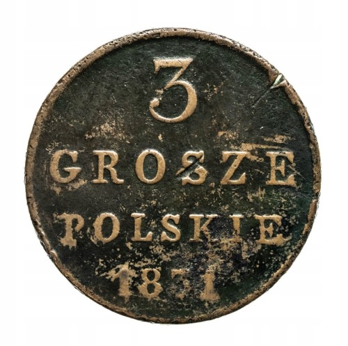 Mikołaj I 1825–55,3 grosze polskie 1831KG,Warszawa