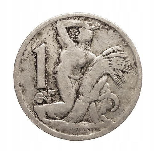 CZECHOSŁOWACJA 1 KORONA 1922 ROK st.3