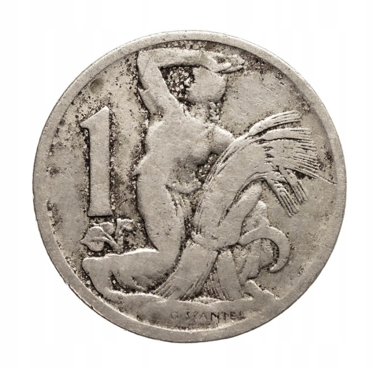 CZECHOSŁOWACJA 1 KORONA 1922 ROK st.3