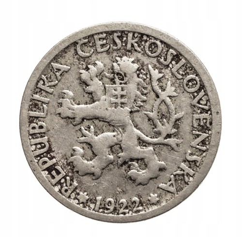 CZECHOSŁOWACJA 1 KORONA 1922 ROK st.3