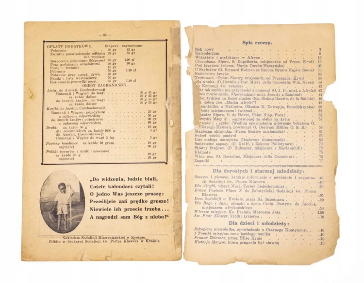 STARA KSIĄŻKA KALENDARZ ŚW. PIOTRA KLAWERA 1936, KROSNO 1935
