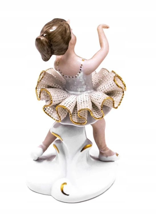 STARA PORCELANOWA FIGURKA TANCERKA / BALETNICA, APULUM RUMUNIA