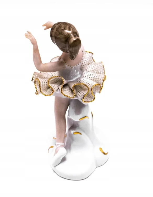 STARA PORCELANOWA FIGURKA TANCERKA / BALETNICA, APULUM RUMUNIA