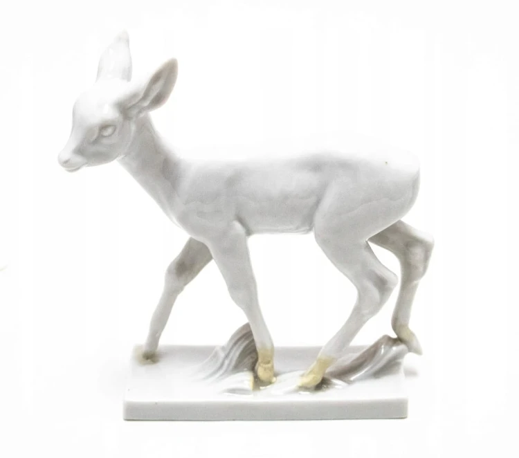 STARA PORCELANOWA FIGURKA SARNA, MIŚNIA