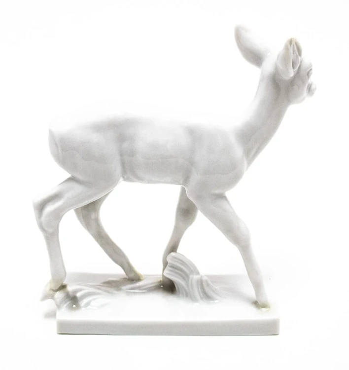 STARA PORCELANOWA FIGURKA SARNA, MIŚNIA
