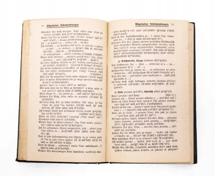 STARA KSIĄŻKA NIEMIECKA METOULA SPRACHFUHRER 1914