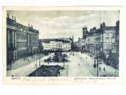 BERLIN - PLAC ZAMKOWY Z FONTANNĄ NIEMCY / WSCHOWA 1929