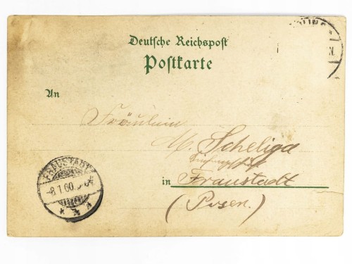 BERLIN - STATUA BEROLINY I BUDYNEK GALERII NARODOWEJ NIEMCY / WSCHOWA 1900