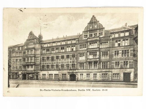 BERLIN - SZPITAL ŚW. MARII WIKTORII NA KARLSTRASSE NIEMCY / WSCHOWA 1926
