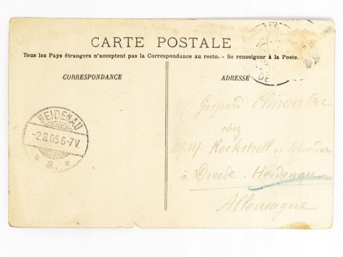 PARYŻ - UL. TURBIGO Z WIDOKIEM NA POMNIK REPUBLIKI FRANCJA / HEIDENAU 1905