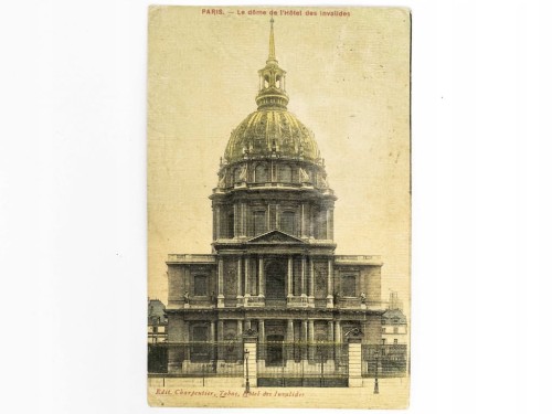 PARYŻ - KOŚCIÓŁ INWALIDÓW LE DOME DES INVALIDES FRANCJA / WSCHOWA 1908