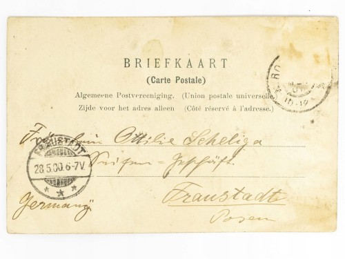ROTTERDAM - BRAMA MIEJSKA DELFTSCHE POORT HOLANDIA / WSCHOWA 1900
