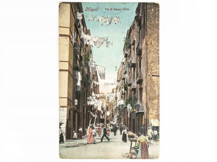 NEAPOL - ULICA BASSO PORTO WŁOCHY / WSCHOWA 1910