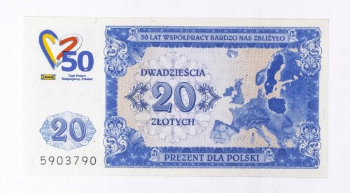 Polska od 1989 roku, 20 złotych 2011, IKEA, Prezent dla Polski