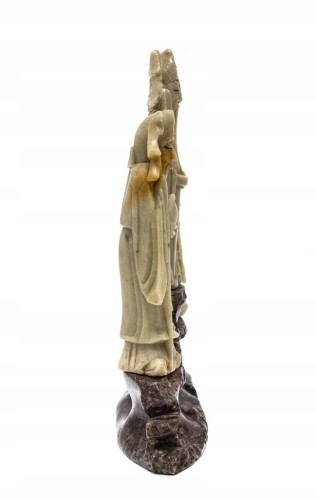 STARA KAMIENNA FIGURKA - BOGOWIE CHIŃSCY FU, LU I SHOU, SANXING