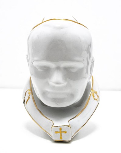 STARA PORCELANOWA FIGURKA - PAPIEŻ JAN PAWEŁ II