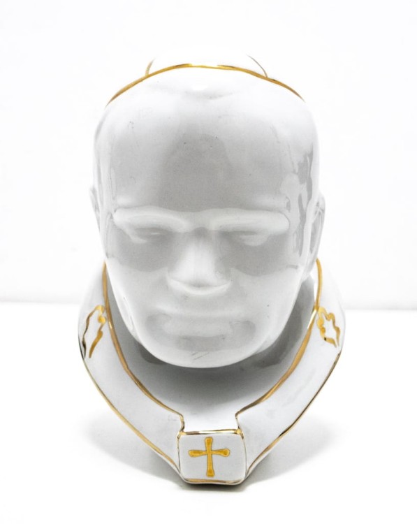 STARA PORCELANOWA FIGURKA - PAPIEŻ JAN PAWEŁ II