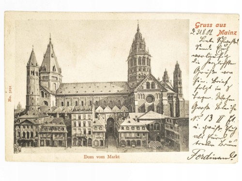 MOGUNCJA (MAINZ) - KATEDRA ŚW. MARCINA I SZCZEPANA NIEMCY / WSCHOWA 1902