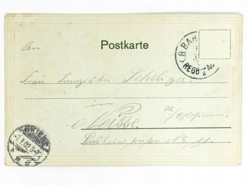 VOHBURG NAD DUNAJEM - PANORAMA Z KOŚCIOŁEM ŚW. PIOTRA NIEMCY / NYSA 1902