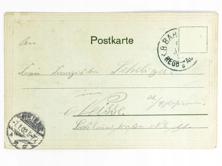 VOHBURG NAD DUNAJEM - PANORAMA Z KOŚCIOŁEM ŚW. PIOTRA NIEMCY / NYSA 1902