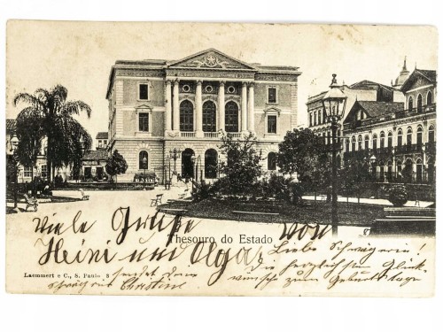 SAO PAULO - BUD. SKARBU PAŃSTWA THESOURO ESTADUAL BRAZYLIA / WSCHOWA 1905