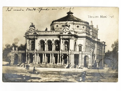 SAO PAULO - TEATR MIEJSKI BRAZYLIA / WSCHOWA 1908