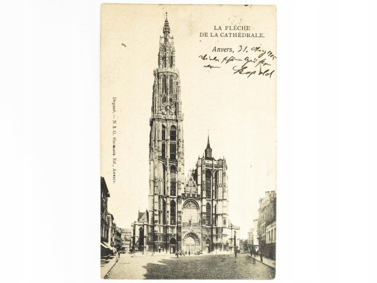 ANTWERPIA - KATEDRA NAJŚWIĘTSZEJ MARII PANNY BELGIA / WSCHOWA 1905