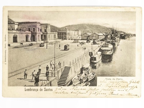 SANTOS - WIDOK NA PORT BRAZYLIA / WSCHOWA 1904