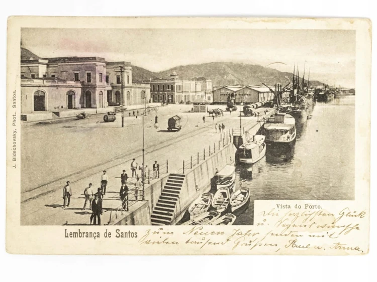 SANTOS - WIDOK NA PORT BRAZYLIA / WSCHOWA 1904