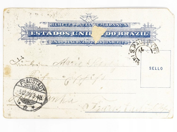 PETRÓPOLIS, RIO DE JANEIRO - PANORAMA Z PAŁACEM BRAZYLIA / WSCHOWA 1898