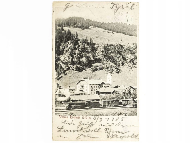 BRENNER / BRENNERO - PRZYGRANICZNA STACJA KOLEJOWA WŁOCHY / WSCHOWA 1905