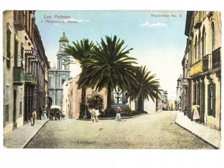 LAS PALMAS, WYSPY KANARYJSKIE - ZABYTKOWE ULICZKI HISZPANIA / WSCHOWA 1920