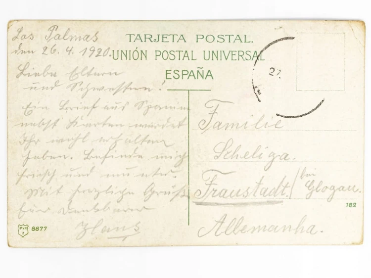 LAS PALMAS, WYSPY KANARYJSKIE - ZABYTKOWE ULICZKI HISZPANIA / WSCHOWA 1920