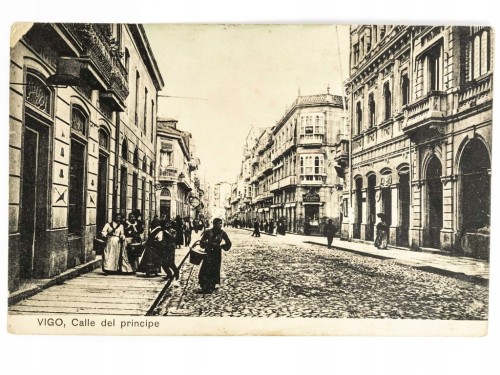 VIGO - ULICA CALLE DEL PRINCIPE HISZPANIA / WSCHOWA POCZ. XX W.