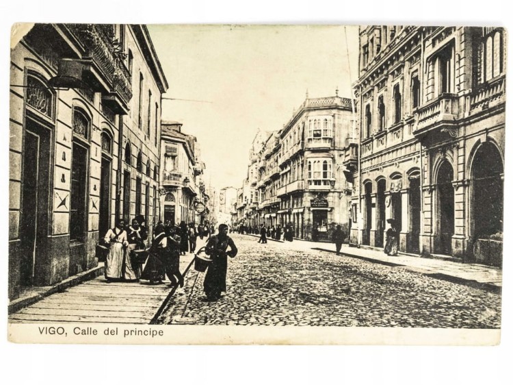 VIGO - ULICA CALLE DEL PRINCIPE HISZPANIA / WSCHOWA POCZ. XX W.