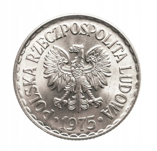 Polska, PRL, 1 złoty 1975 b.zn.m., Kremnica