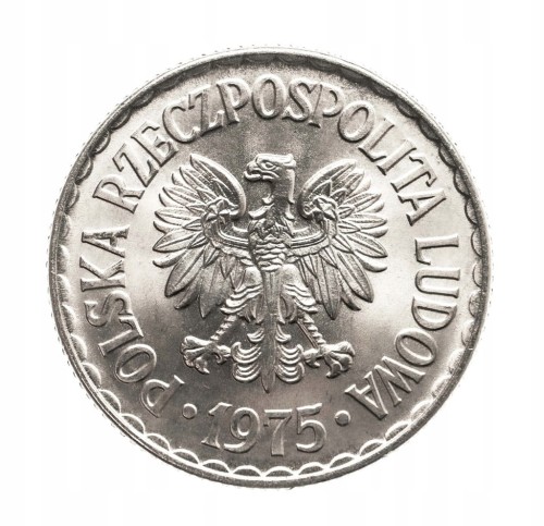 Polska, PRL, 1 złoty 1975 b.zn.m., Kremnica