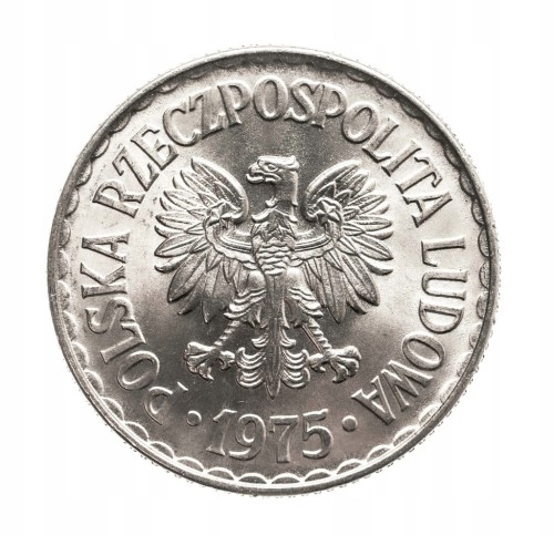 Polska, PRL, 1 złoty 1975 b.zn.m., Kremnica