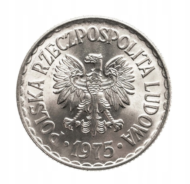 Polska, PRL, 1 złoty 1975 b.zn.m., Kremnica