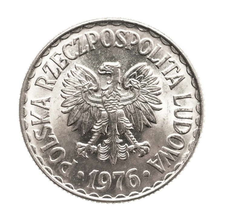 Polska, PRL, 1 złoty 1976 b.zn.m., Kremnica
