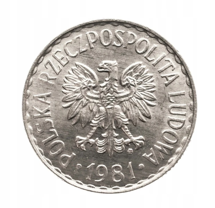 Polska, PRL, 1 złoty 1981, Warszawa