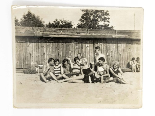 STARA FOTOGRAFIA - WARSZAWSKIE TOWARZYSTWO WIOŚLARSKIE LATA 30. / 40. II RP