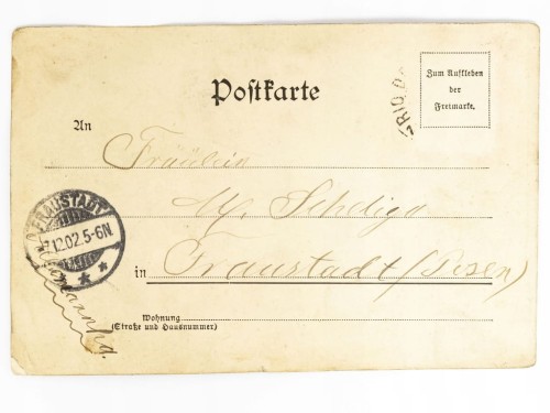 STARA POCZTÓWKA - GUTENBERG W WARSZTACIE RIO DE JANEIRO / WSCHOWA 1902