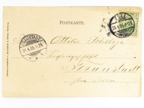 ZELL (MOSEL) - OKRĄGŁA WIEŻA I WIDOK NA KAIMT NIEMCY / WSCHOWA 1905
