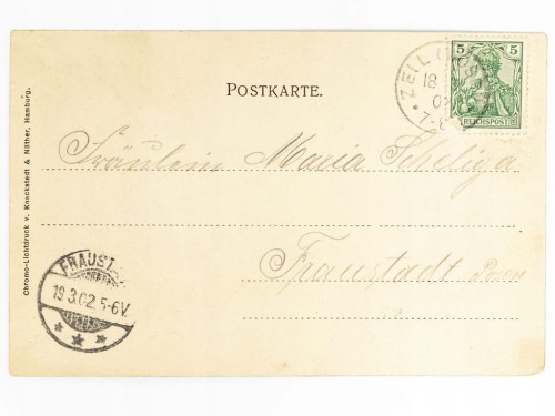 ZELL (MOSEL) - OKRĄGŁA WIEŻA I WIDOK NA KAIMT NIEMCY / WSCHOWA 1902