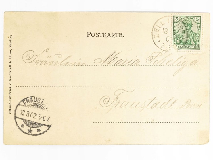ZELL (MOSEL) - OKRĄGŁA WIEŻA I WIDOK NA KAIMT NIEMCY / WSCHOWA 1902
