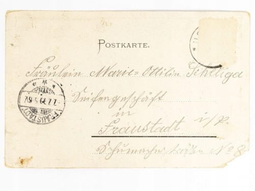 EUGENDORF - ZAJAZD POD MIASTEM GASTHOF ZUR STRASS AUSTRIA / WSCHOWA 1899